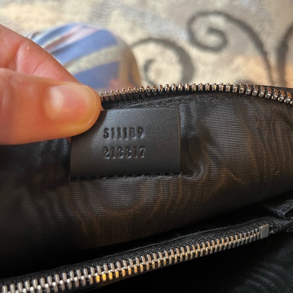 ❤️Black and Gold Gucci printed leather crossbody bag with "GUCCY" in SEGA® font - Picture 10 of 12